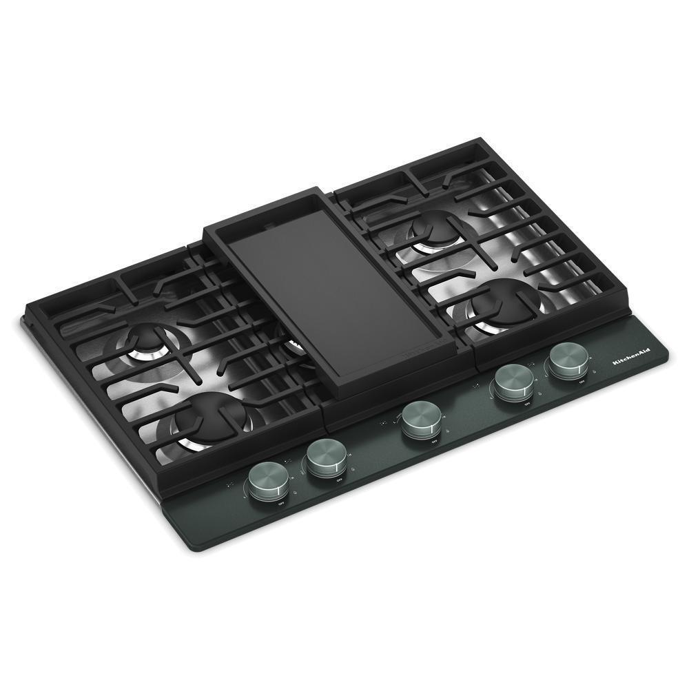 Kitchenaid KCGK730SJP Kitchenaid® 30 In. Gas Cooktop With 5 Burners And Integrated Wok Grate