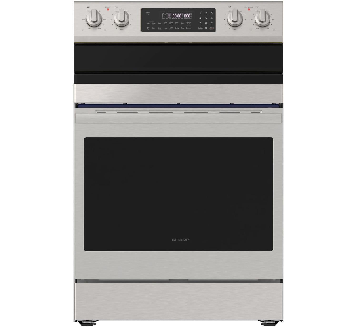Sharp SFR3075MS 30 In. 5 Burner 6.3 Cu. Ft. Freestanding Electric Range With True European Convection