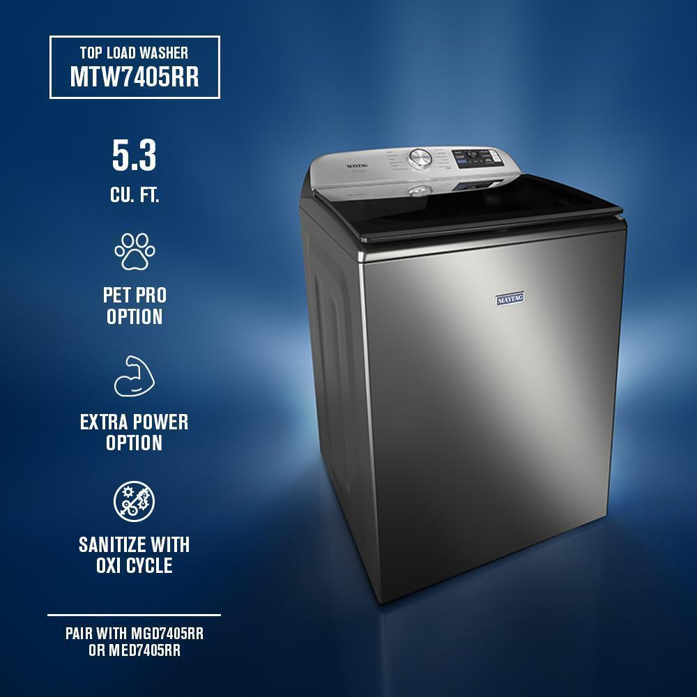 Maytag MTW7405RR 5.2 Cu. Ft. Smart Pet Pro Top Load Washer