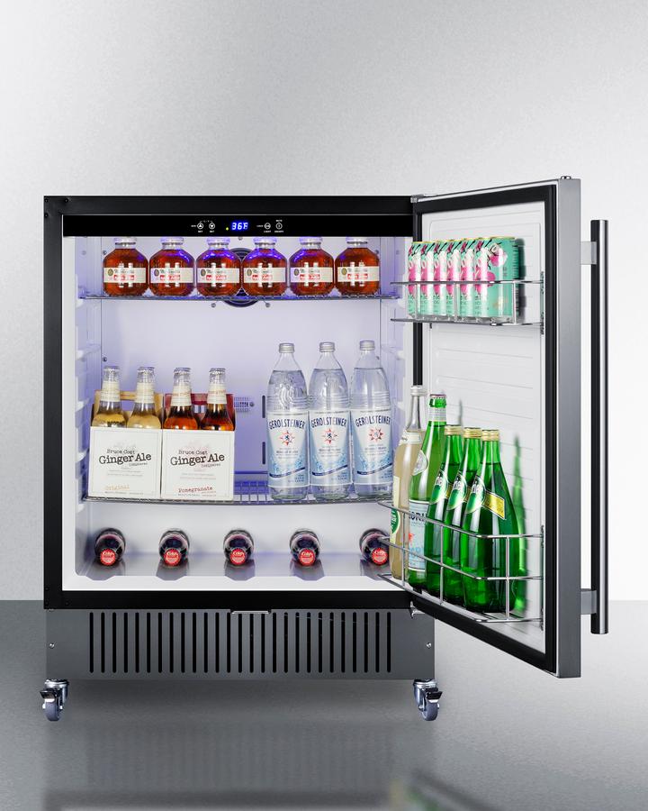 Summit FF27BSSCAS 27" Wide Mobile All-Refrigerator