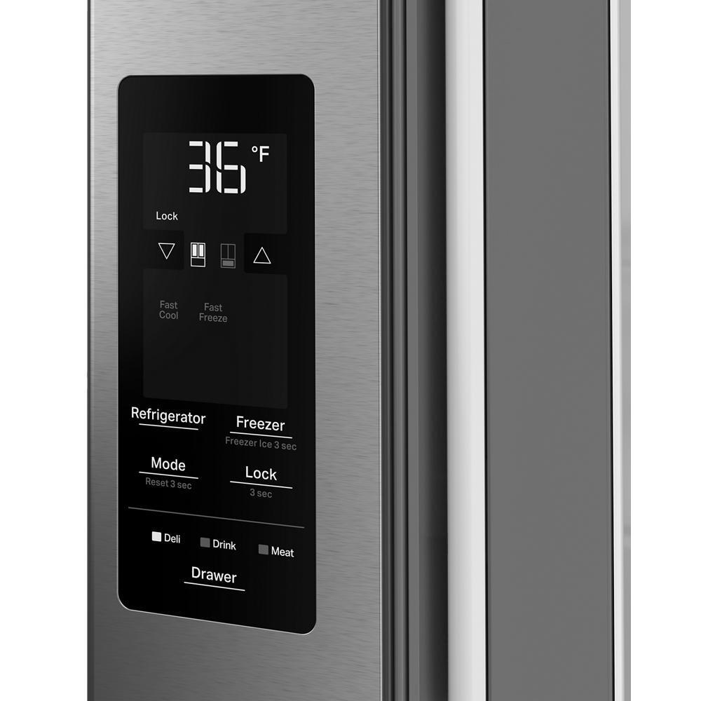 Whirlpool WRMF3336SZ Whirlpool® 30 Cu. Ft. Family-Sized Capacity French Door Refrigerator With Flexible Temperature Drawer