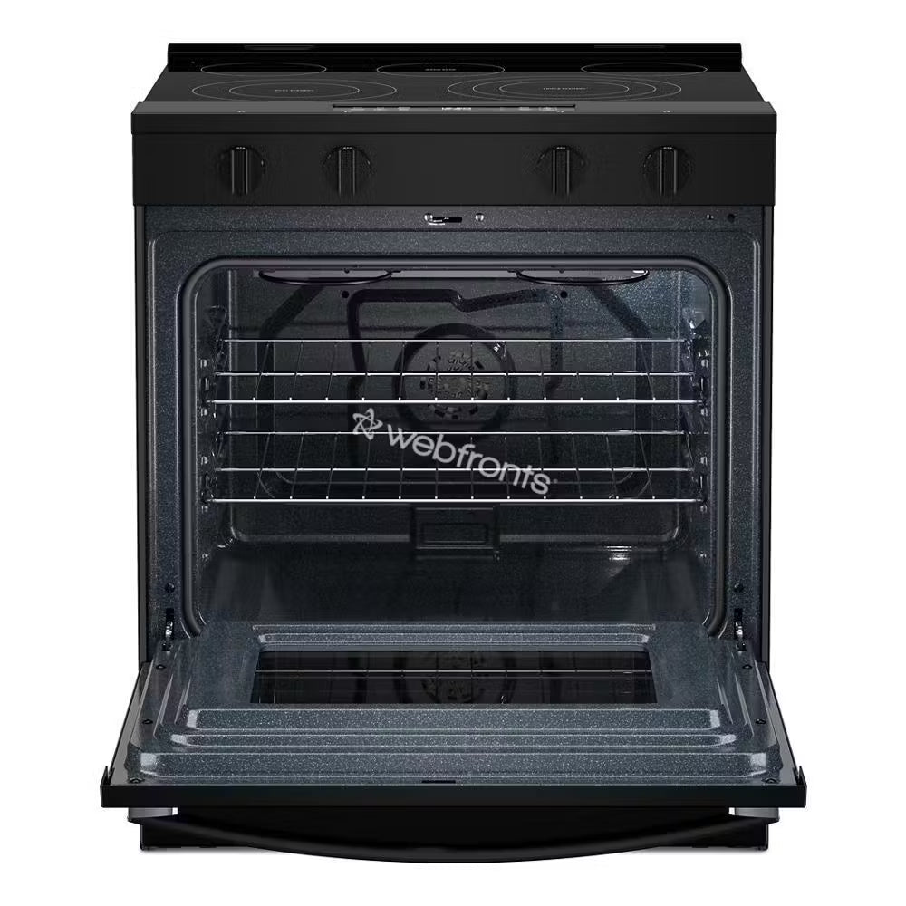 Whirlpool WSES5030SB 30-Inch Electric Smart Range With Air Cooking Technology