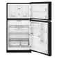 Whirlpool WRTX5421TB Whirlpool® 32.8-Inch Wide Top Freezer Refrigerator With Total Coverage Cooling- 21.3 Cu. Ft.