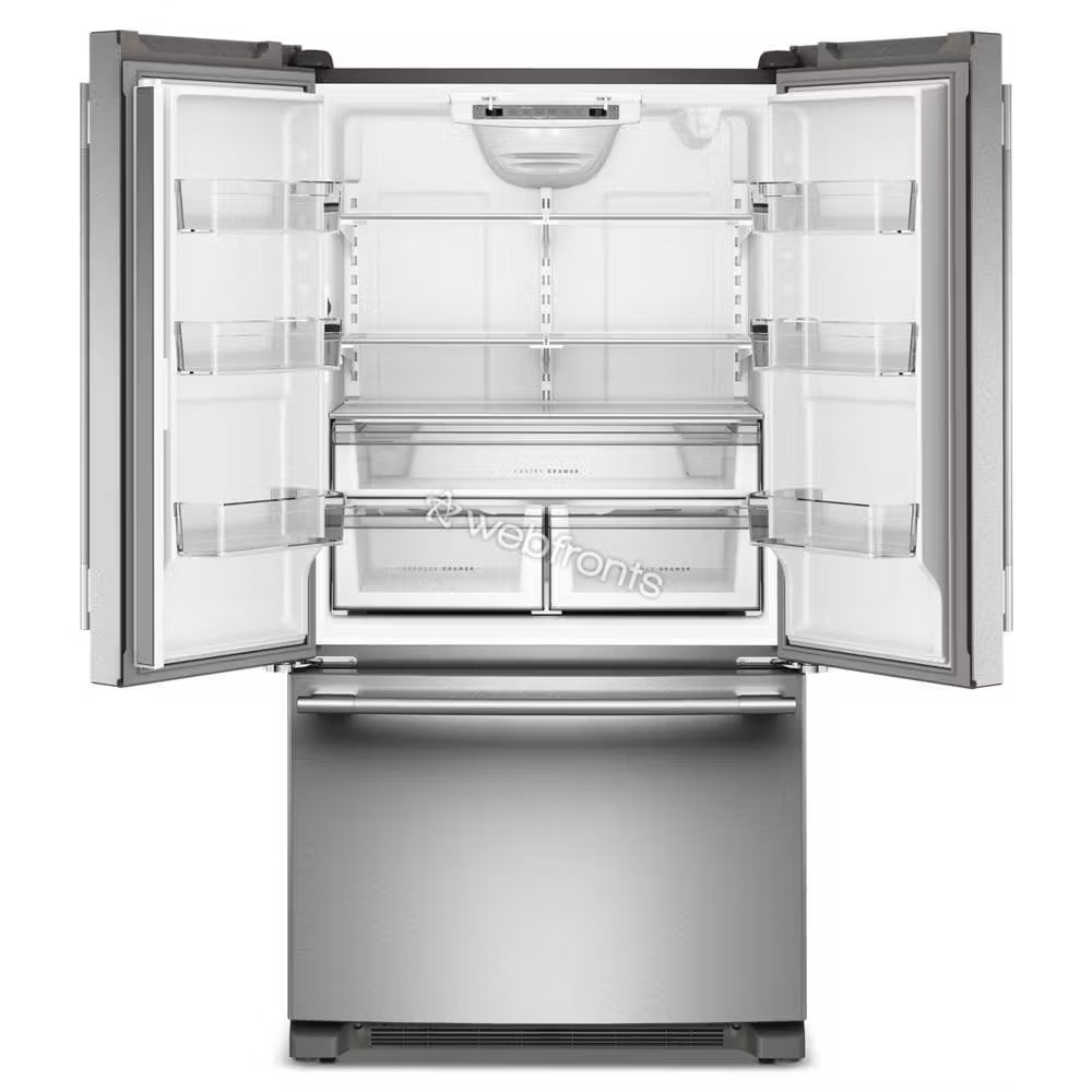 Kitchenaid KRFF136SPS 25 Cu. Ft. 36-Inch Standard-Depth French Door Refrigerator With Internal Water Dispenser