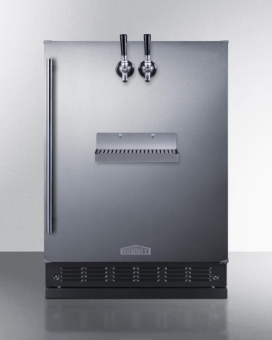 Summit SBC7BRSFRTP 24" Wide Front Tap Built-In Beer Kegerator