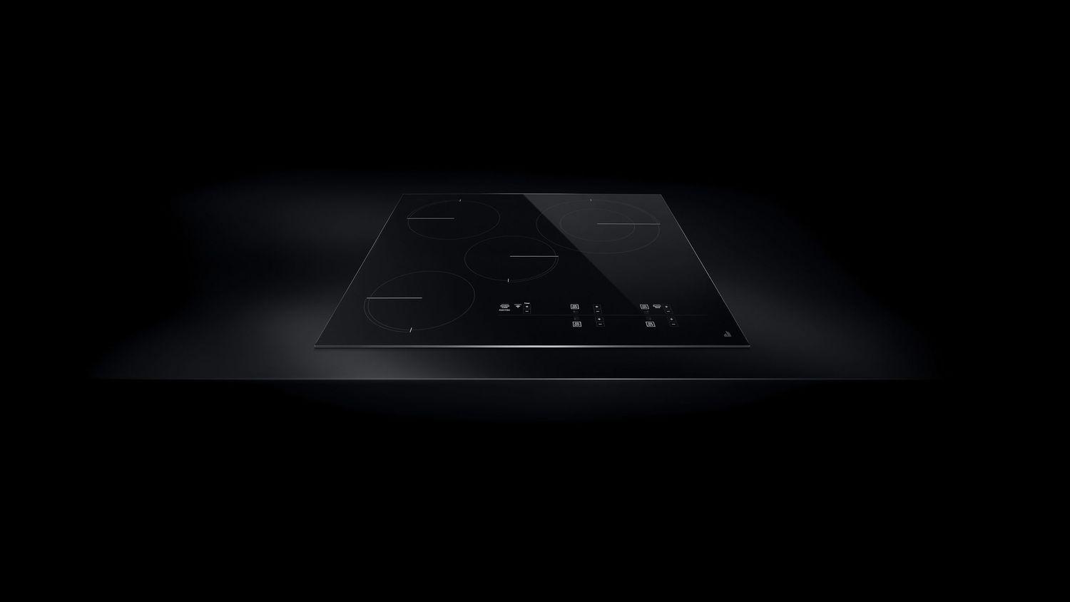 Jennair JEC4424HB Oblivian Glass 24" Electric Radiant Cooktop With Glass-Touch Electronic Controls Black