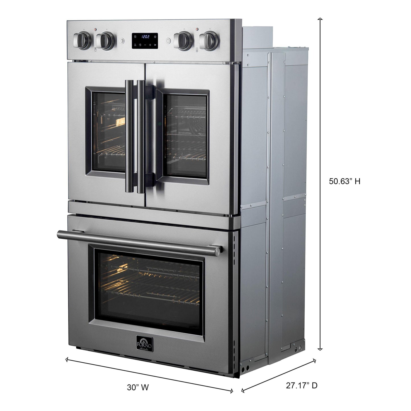 Forno FBOEL134030 Asti 30-Inch Electric French Door Double Oven