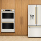 Kitchenaid KRFF436SPL 30 Cu. Ft. 36-Inch French Door Refrigerator With Exterior Water And Ice Dispenser And Wood-Look Sliding Tray In Porcelain White