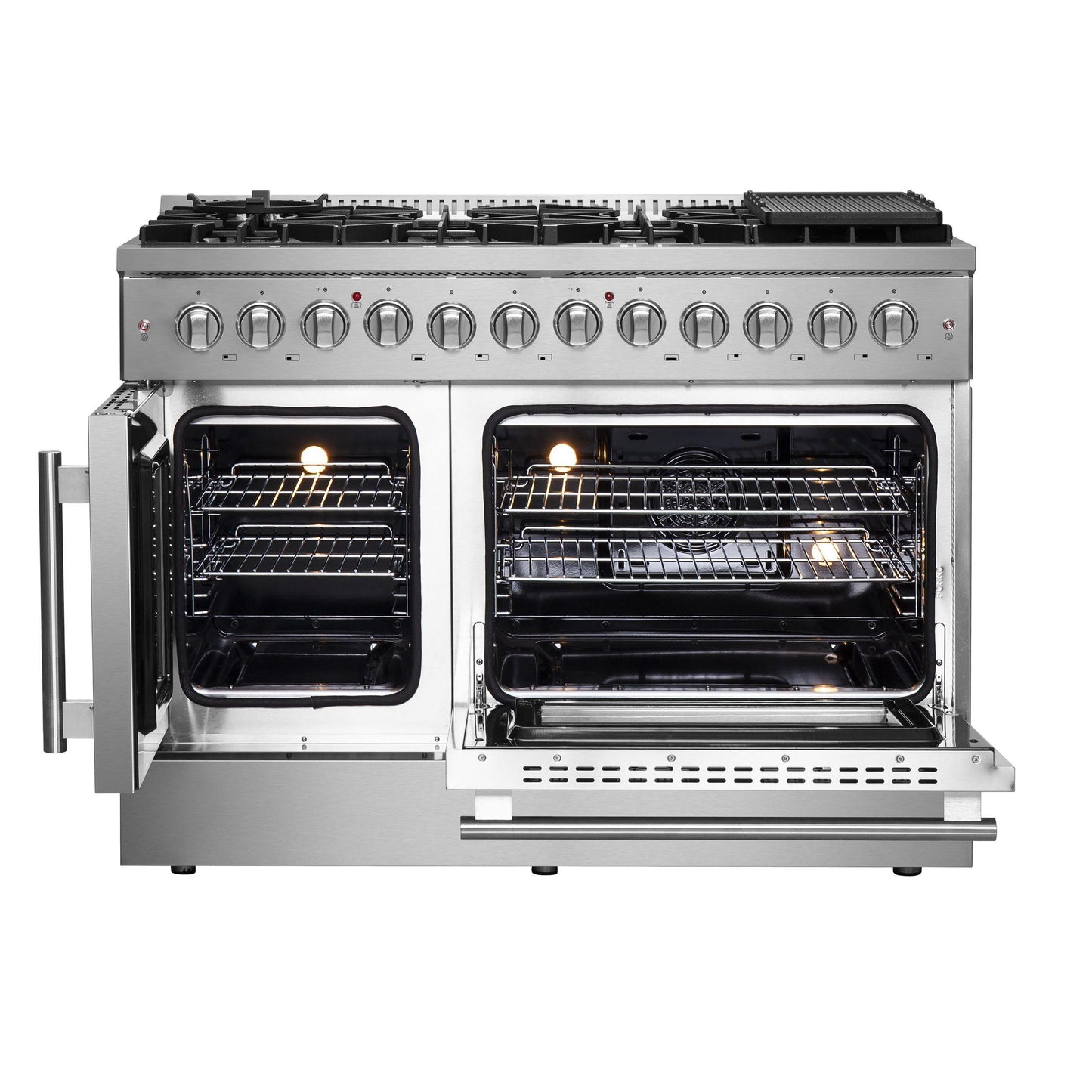 Forno FFSGS635648 Forno Galiano 48" Freestanding French Door Dual Fuel Range
