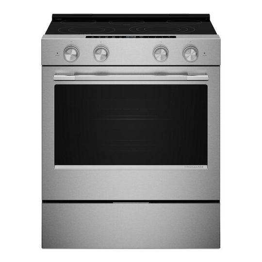 Kitchenaid KSES530SPS 5.3 Cu. Ft. Smart Slide-In Electric Range With Two Even-Heat&#8482; Hyper Elements And Convection Cooking Modes