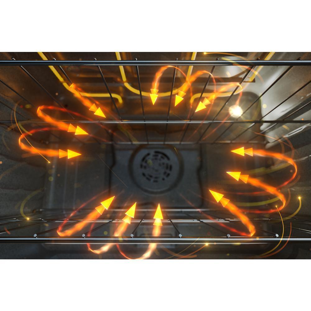 Whirlpool WSES4530TS 30-Inch Electric Smart Range With Air Cooking Technology And Steam Clean