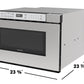 Sharp SMD2430MS Sharp 24 In. 1.2 Cu. Ft. Built-In Microwave Drawer™ Oven In Stainless Steel