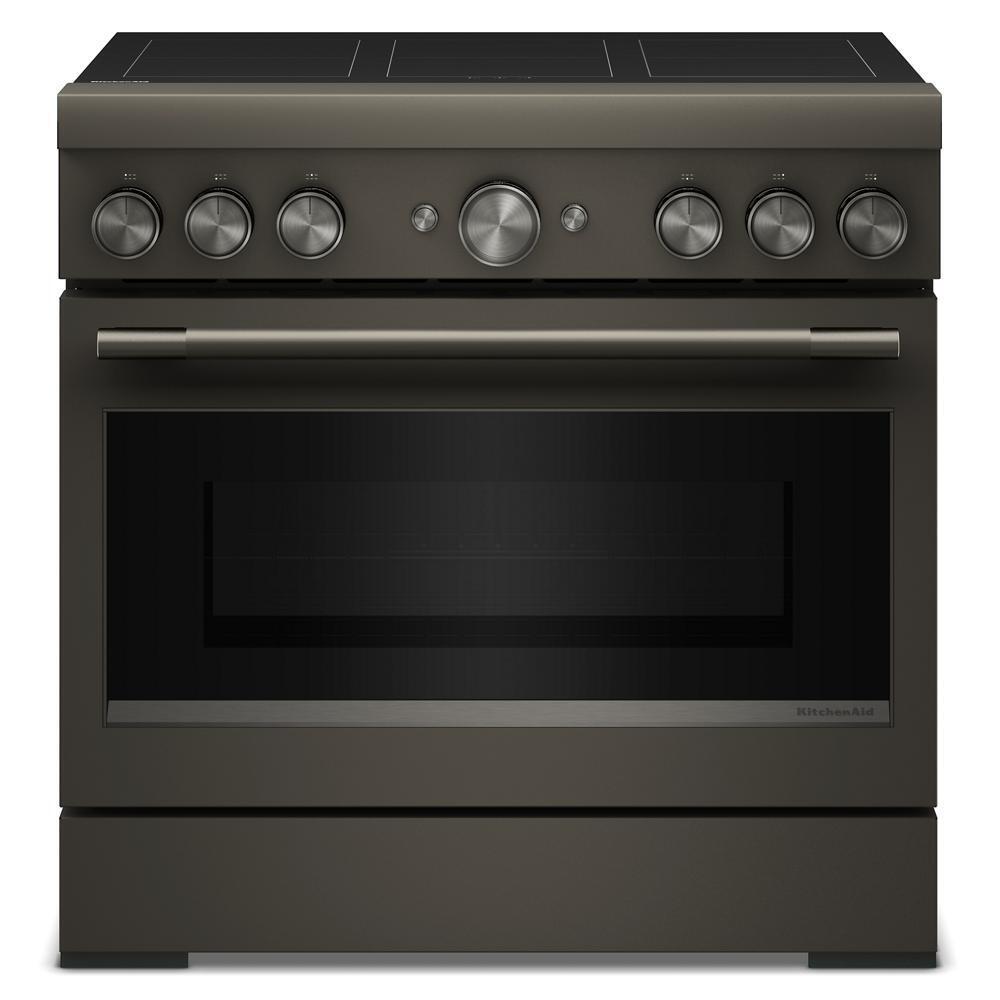 Kitchenaid KFIS936SBE 36-Inch 6-Element Induction Freestanding Commercial-Style Range With Air Fry