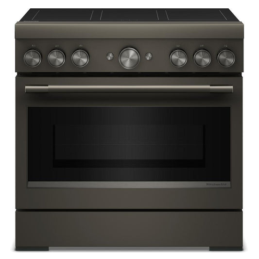 Kitchenaid KFIS936SBE 36-Inch 6-Element Induction Freestanding Commercial-Style Range With Air Fry