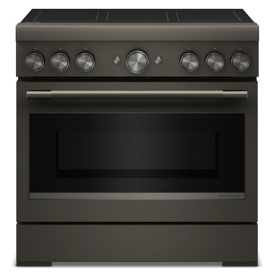 Kitchenaid KFIS936SBE 36-Inch 6-Element Induction Freestanding Commercial-Style Range With Air Fry
