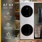 Whirlpool WFH5424SW Compact Energy Star® Ventless Heat Pump Laundry Tower With 2.7-Cu Ft Washer And Electric 4.3-Cu Ft Dryer
