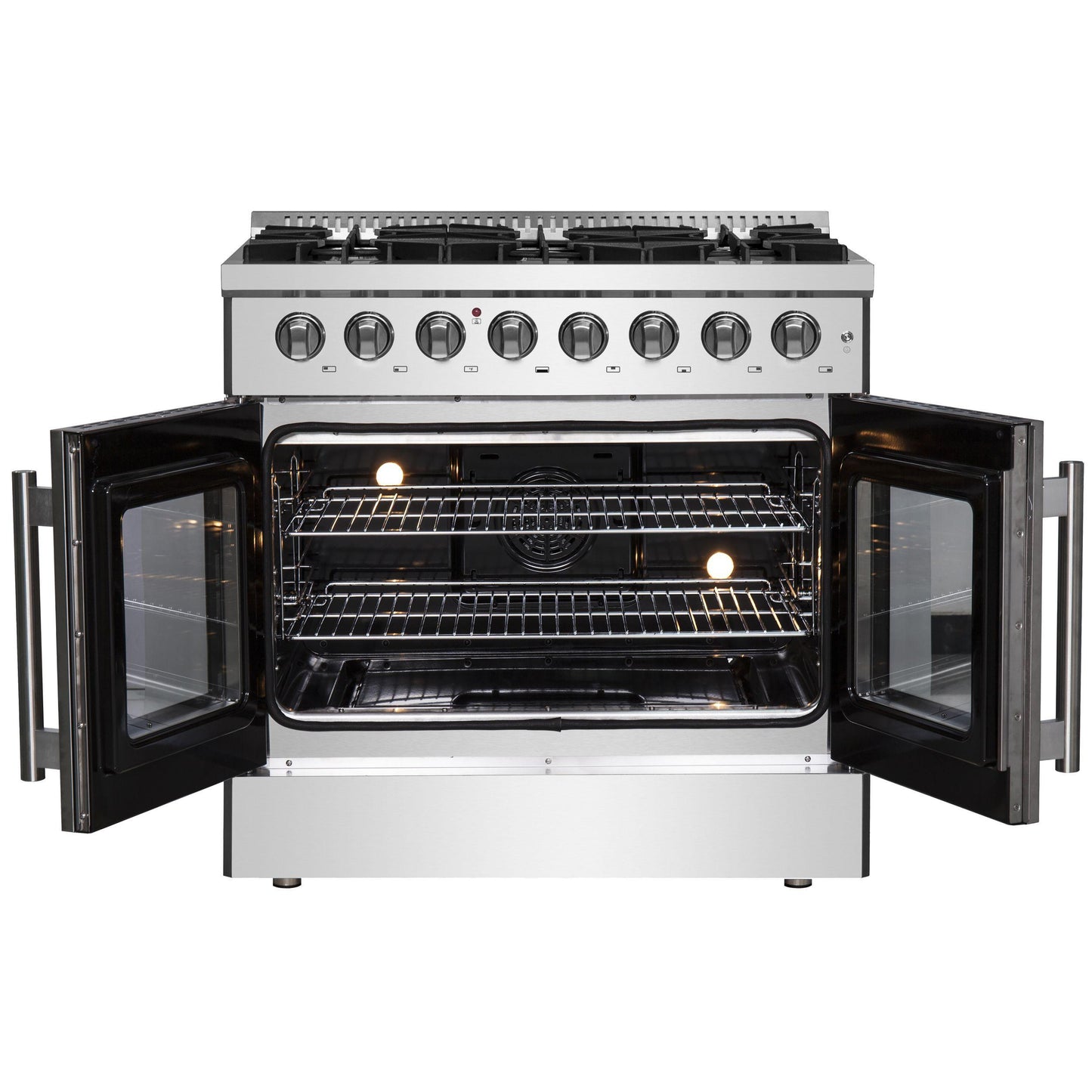 Forno FFSGS635636 Forno Galiano 36" Freestanding French Door Dual Fuel Range
