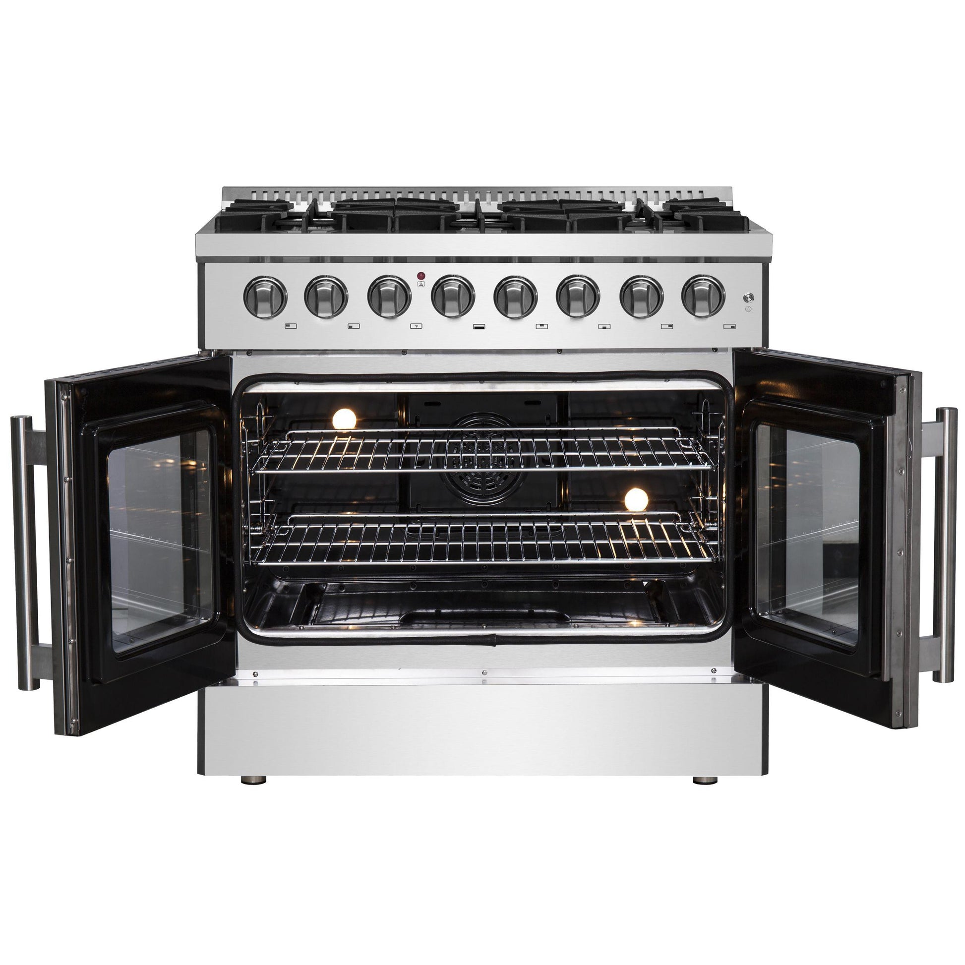 Forno FFSGS635636 Forno Galiano 36" Freestanding French Door Dual Fuel Range
