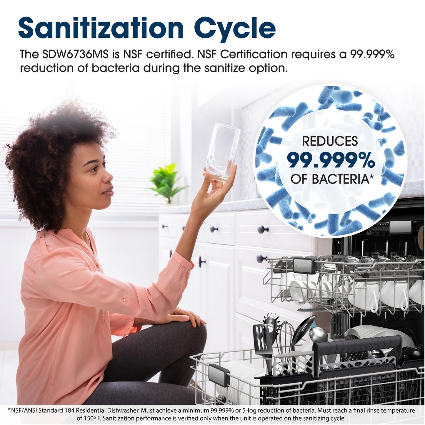 Sharp SDW6736MS Sharp 24 In. Stainless Steel 47Db Dishwasher