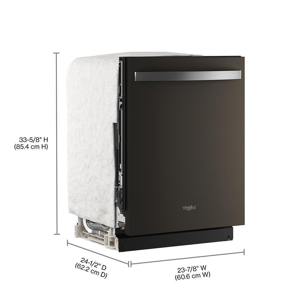 Whirlpool WDTS8024SV Whirlpool® 24-Inch Dishwasher With Total Coverage Wash Action And Auto Open Air Dry In Fingerprint Resistant Black Stainless