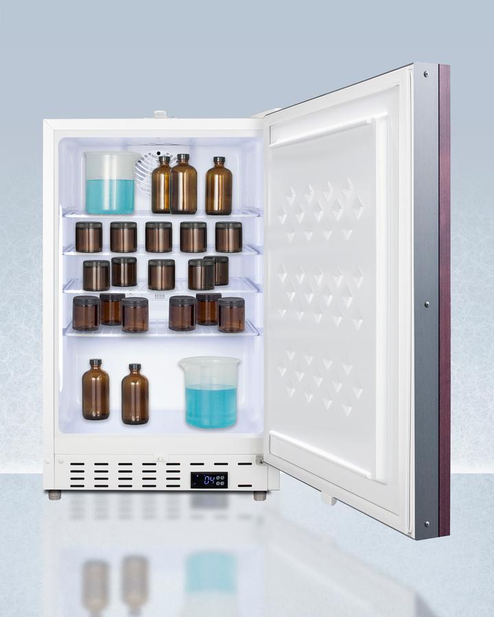 Summit ADA404REFIFLHD 20" Wide Built-In Healthcare All-Refrigerator, Ada Compliant (Panel Not Included)