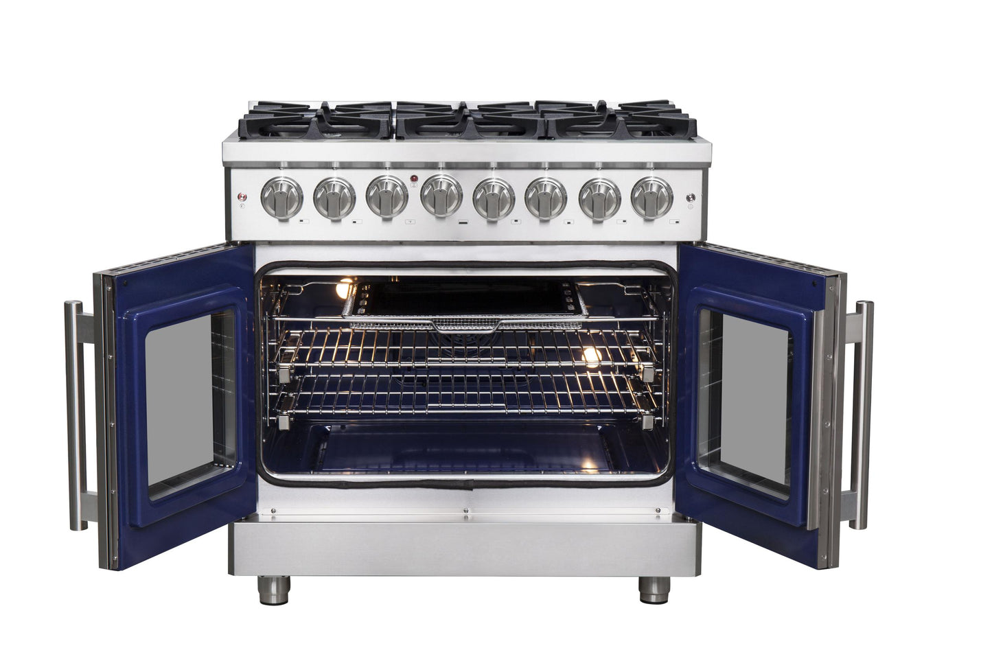 Forno FFSGS632536 Forno Massimo 36" Freestanding French Door Dual Fuel Range