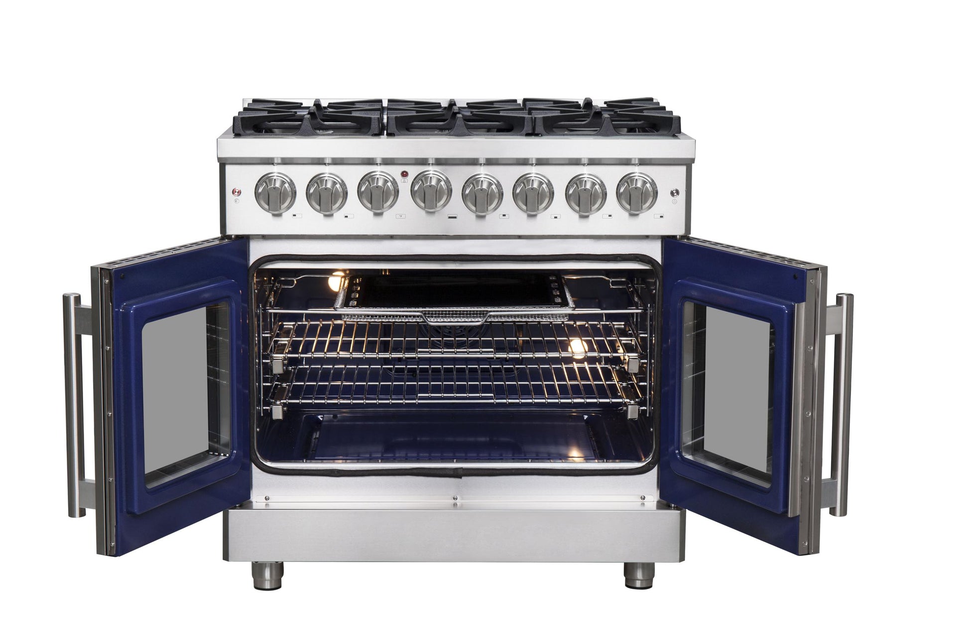 Forno FFSGS632536 Forno Massimo 36" Freestanding French Door Dual Fuel Range