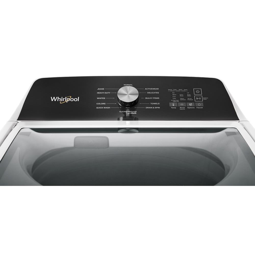 Whirlpool WTW5020SW 4.6 Cu. Ft. Top Load Impeller Washer With Built-In Faucet