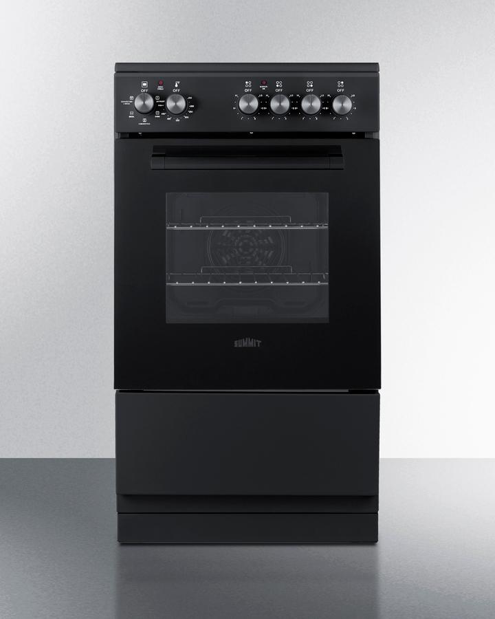 Summit REXT20BL 20" Wide Electric Smooth-Top Range