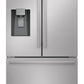 Sharp SJF2955MS 28.9 Cu.Ft. Standard Depth 36 In. French 3-Door Refrigerator With Water Dispenser In Stainless Steel