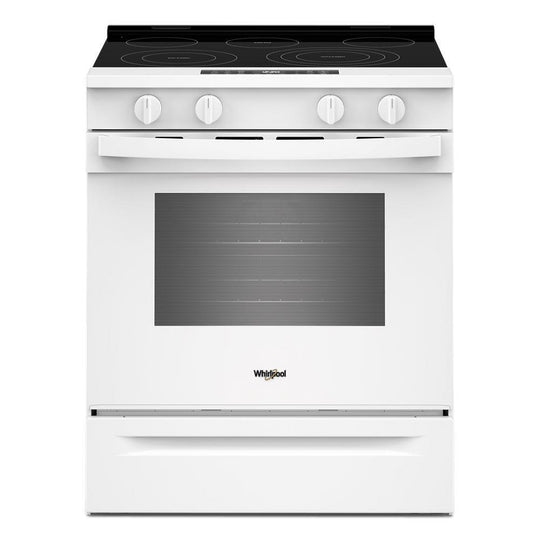 Whirlpool WSES5030SW 30-Inch Electric Smart Range With Air Cooking Technology
