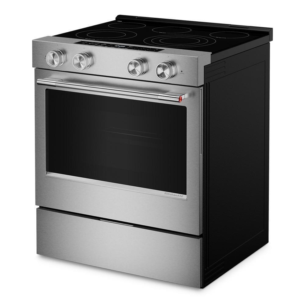 Kitchenaid KSES530SPS 5.3 Cu. Ft. Smart Slide-In Electric Range With Two Even-Heat&#8482; Hyper Elements And Convection Cooking Modes