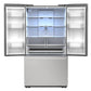 Sharp SJF2752MS Sharp 26.5 Cu.Ft. Counter Depth 36 In. French 3-Door Refrigerator With Internal Water Dispenser In Stainless Steel