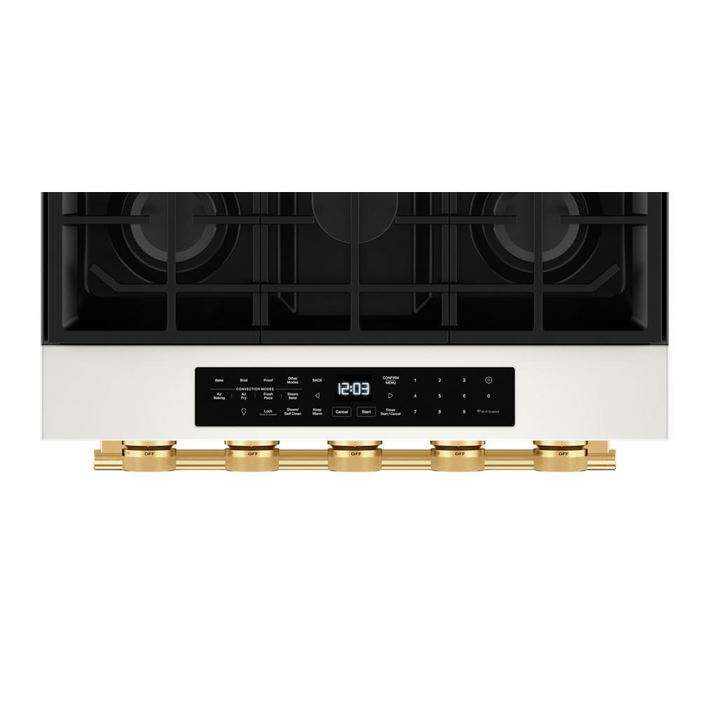 Kitchenaid KSGS530SPL 5.0 Cu. Ft. Smart Slide-In Gas Range With Convection Cooking Modes And 2-In-1 Burner