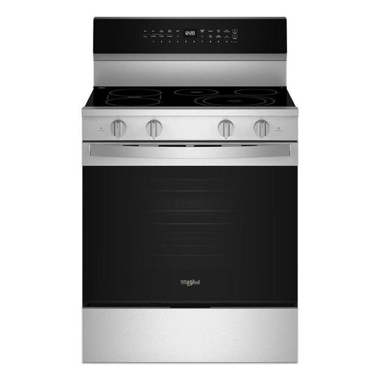 Whirlpool WFES7530RZ 30-Inch Smart Electric Smart Range With Air Cooking Technology, No Preheat Air Fry, High Speed Preheat Oven, Wipeclean™ Coating, And Steam/Self Clean