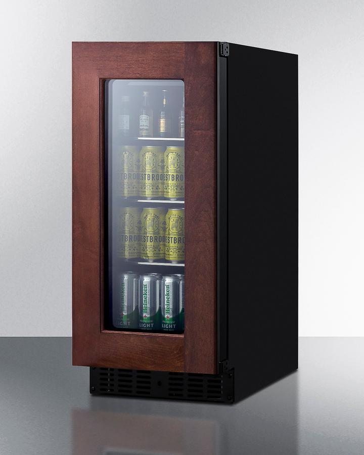 Summit ASDG1521PNRLHD 15" Wide Built-In Beverage Center, Ada Compliant (Panel Not Included)