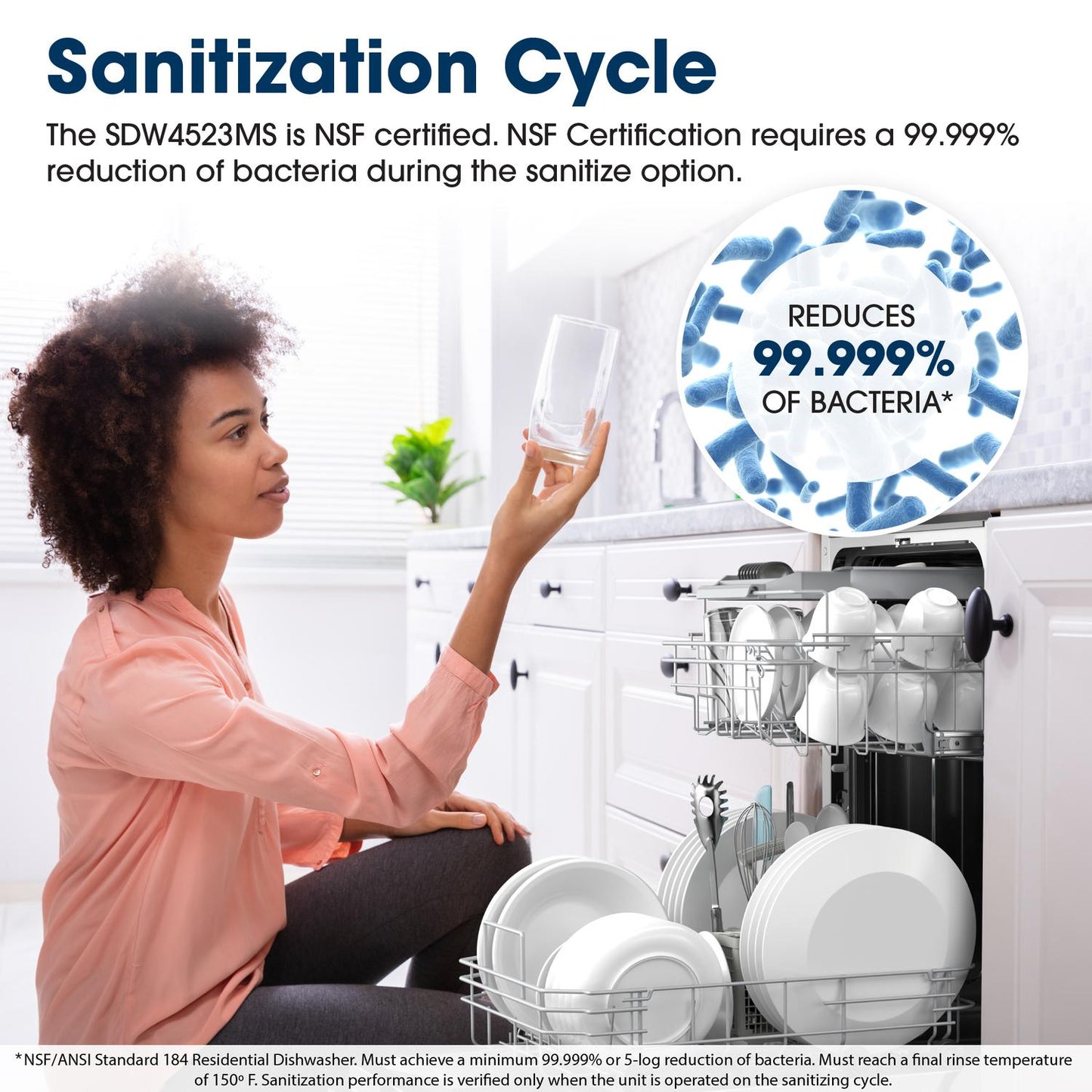 Sharp SDW4523MS 18 In. Stainless Steel 47 Db Dishwasher