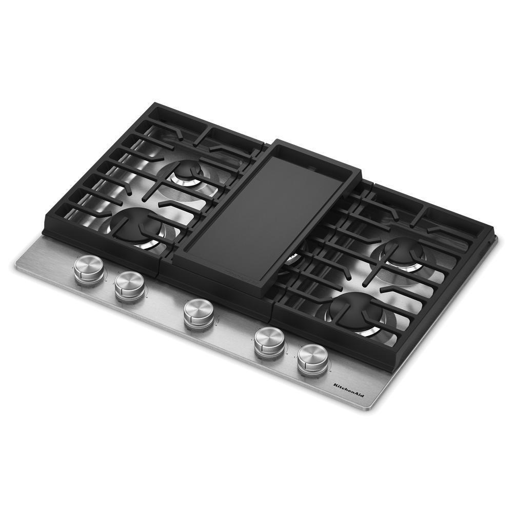 Kitchenaid KCGK730SSS Kitchenaid® 30 In. Gas Cooktop With 5 Burners And Integrated Wok Grate