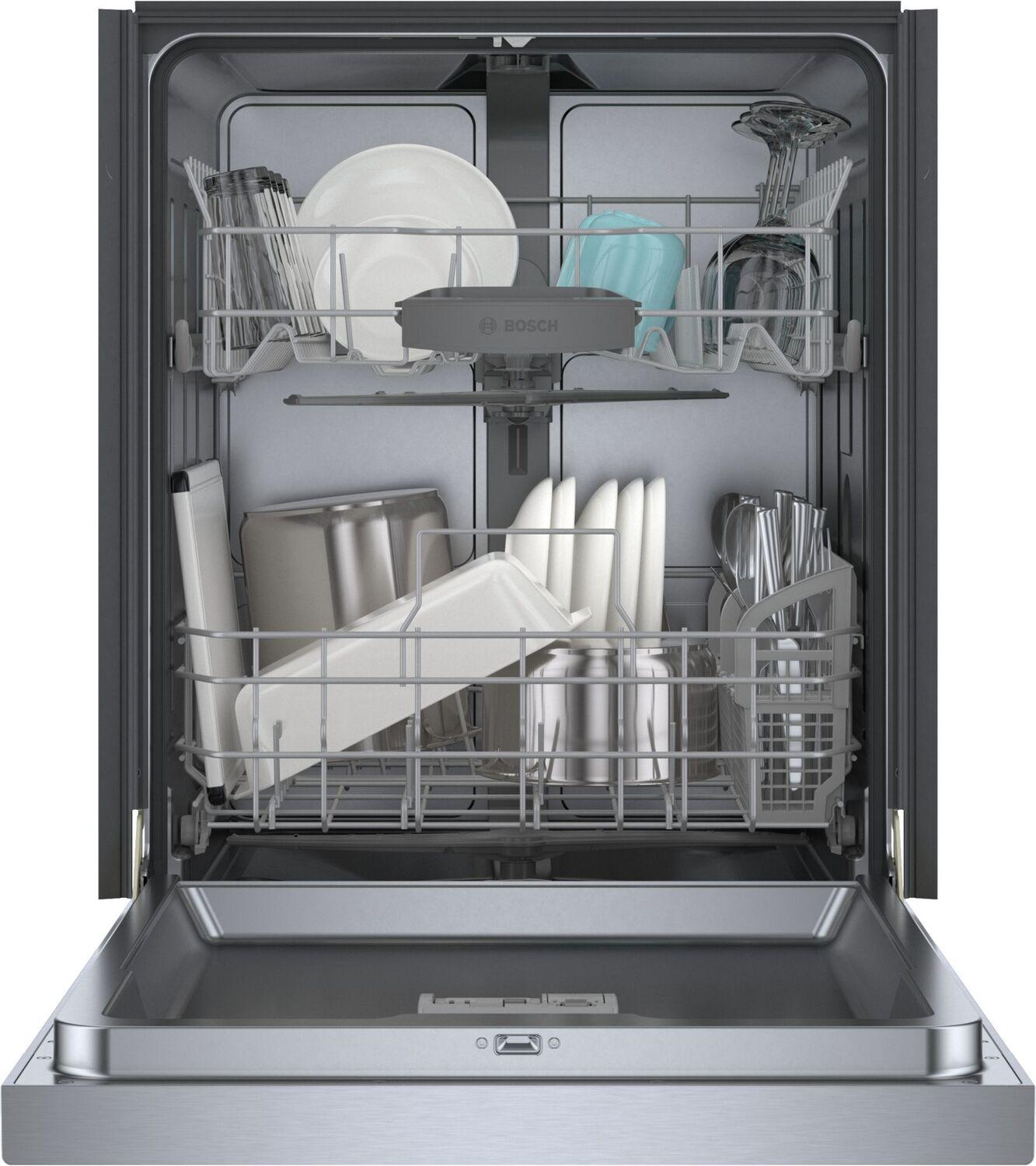 Bosch SHE41CM5N 100 Series Dishwasher 24'' Stainless Steel Anti-fingerprint