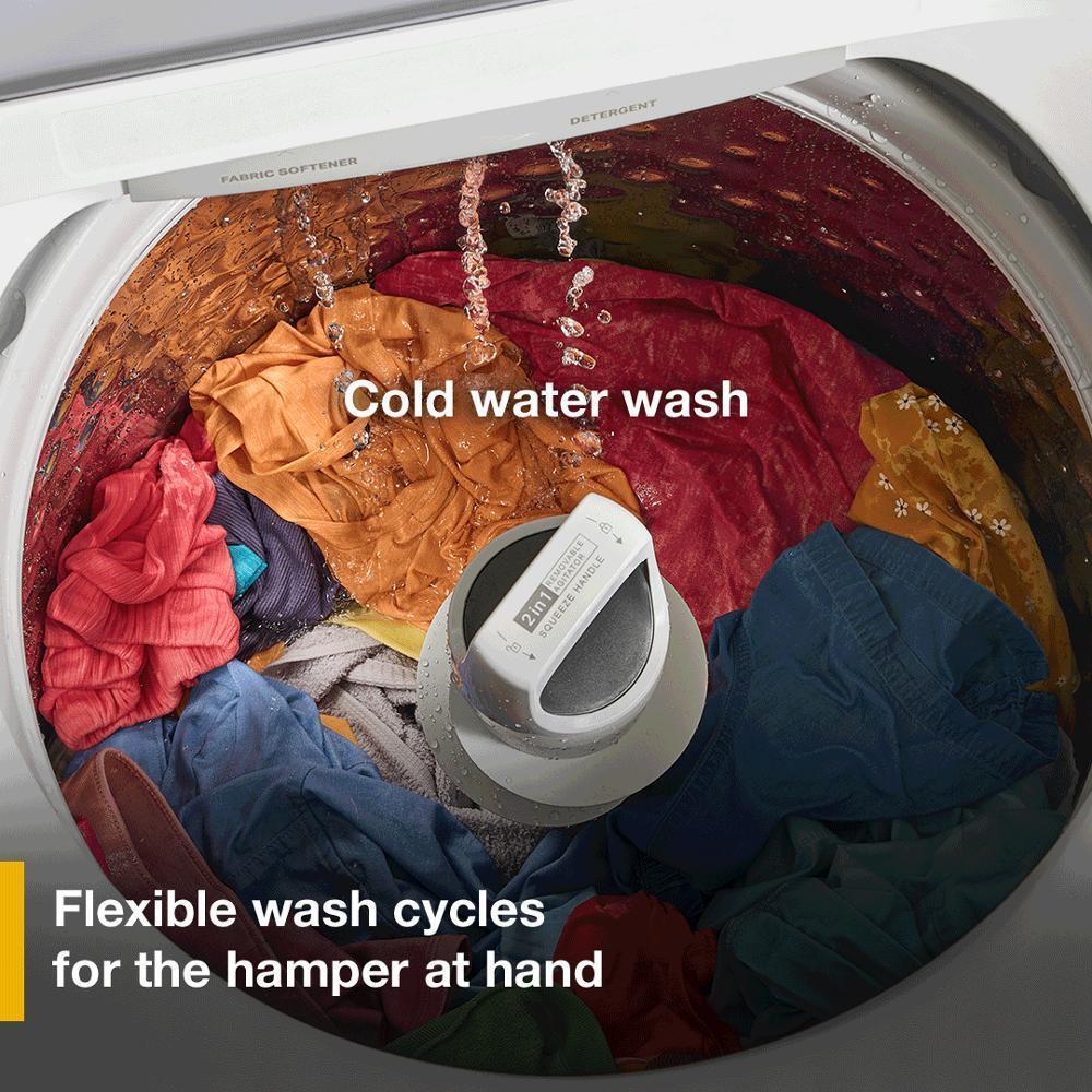 Whirlpool WTW4307SW 4.2-4.3 Cu. Ft. Whirlpool® Top Load Washer With 2-In-1 Removable Agitator And Soft Close Glass Lid