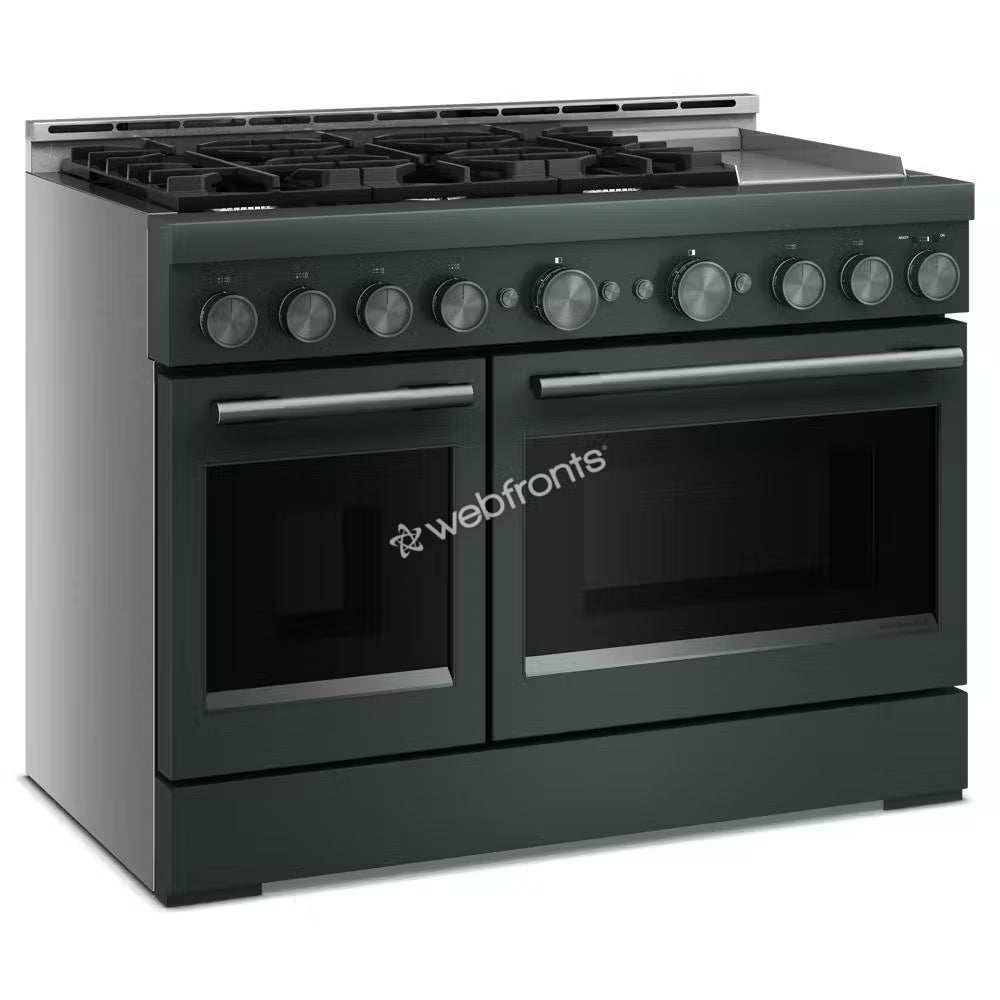 Kitchenaid KFGD948SJP Kitchenaid® 48-Inch 6 Burner Commercial-Style Gas Range With Griddle