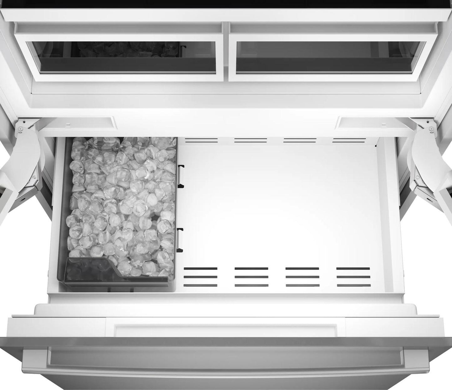 Bosch B36BT130NS Benchmark®, Vario Built-In Fridge-Freezer With Freezer At Bottom, 36'', Soft Close Flat Hinge