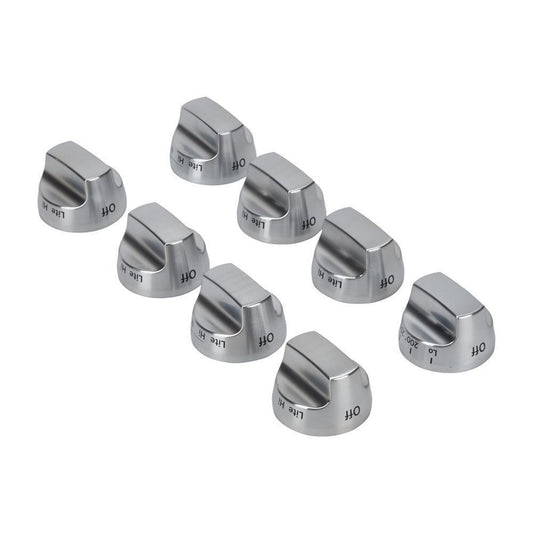 Jennair W10231704 Cooktop Burner Control Knob Kit, Stainless Steel