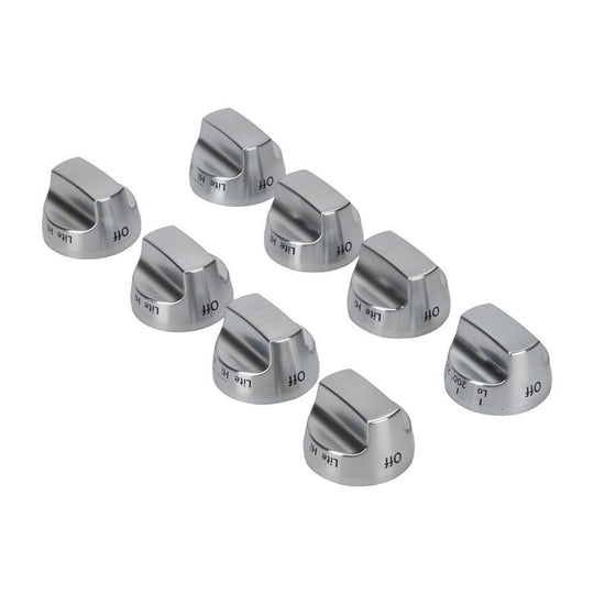 Jennair W10231704 Cooktop Burner Control Knob Kit, Stainless Steel