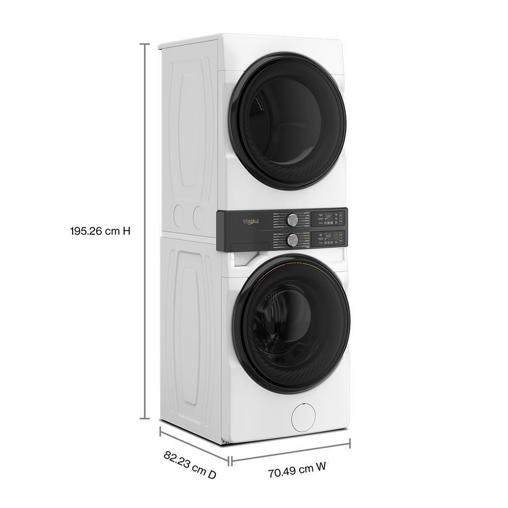 Whirlpool WEF5727TW Smart Energy Star® Front Load Laundry Tower With Uv Clean Technology & Freshflowtm Vent System 4.5 Cu. Ft. Washer & 7.4 Cu. Ft. Electric Dryer
