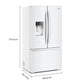 Whirlpool WRFC5036RW 36-Inch Wide French Door Refrigerator With In-Door Water & Ice - 23 Cu. Ft.