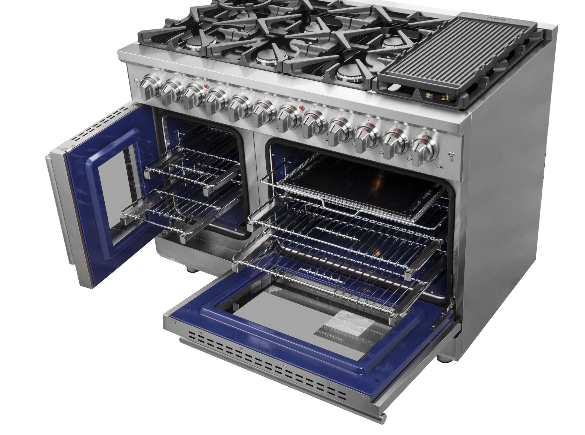 Forno FFSGS632548 Forno Massimo 48" Freestanding French Door Dual Fuel Range