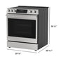Sharp SSR3076SNS 30 In. 5 Burner 6.3 Cu. Ft. Slide-In Electric Range With True European Convection
