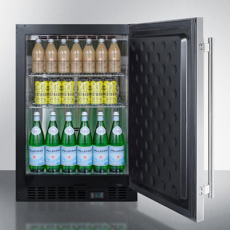 Summit SCR610BLSDV1 24" Wide Built-In Beverage Center