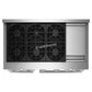 Kitchenaid KFGD948SSS Kitchenaid® 48-Inch 6 Burner Commercial-Style Gas Range With Griddle